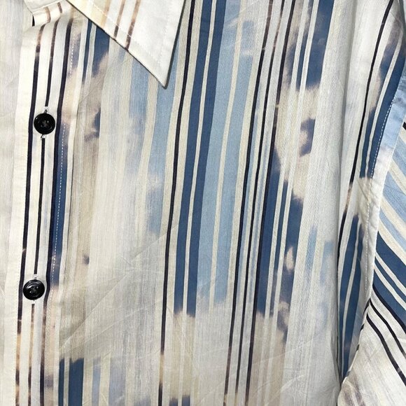 Perry Ellis Mens Button Front Shirt Size Large L Vintage Southwest Print Cotton - Picture 7 of 12